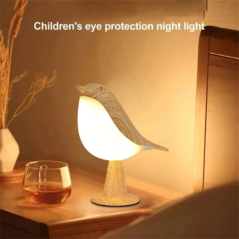 3-Color Wooden Bird Night Lamp