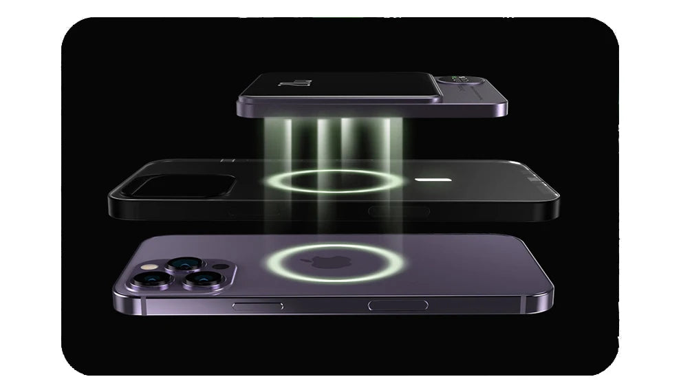 Alloy 10000mAh Power Bank – Wireless & Magnetic