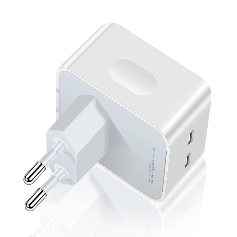 35W Dual PD Fast Charger – USB-C Wall Adapter for iPhone & Android