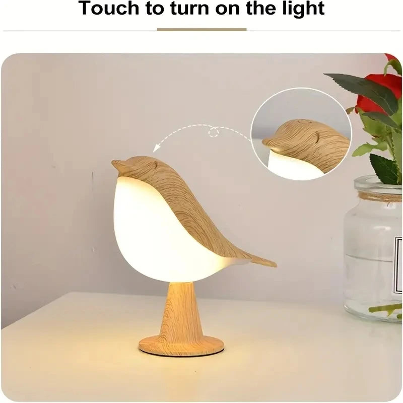 3-Color Wooden Bird Night Lamp