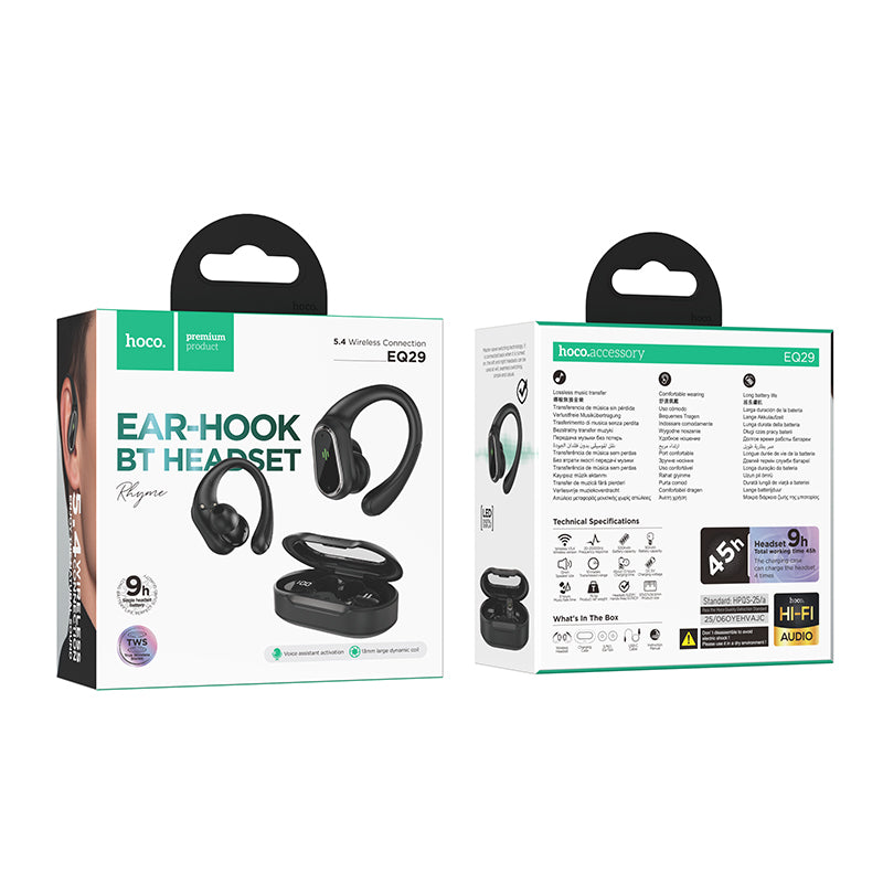 True Wireless Ear Hook Headset HOCO EQ29 – Hifi Music