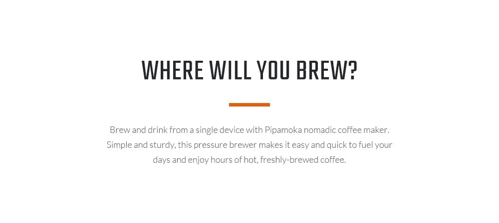 WACACO Pipamoka All-in-One Coffee Maker – Hand-Powered, Insulated & Pressure Brewer