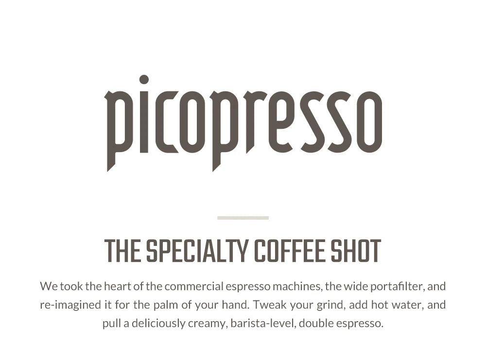 WACACO Picopresso Espresso Maker – Portable 18 Bar Travel Coffee Machine