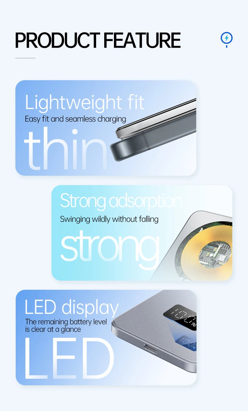 MagSafe Wireless Power Bank – Portable Fast Charger