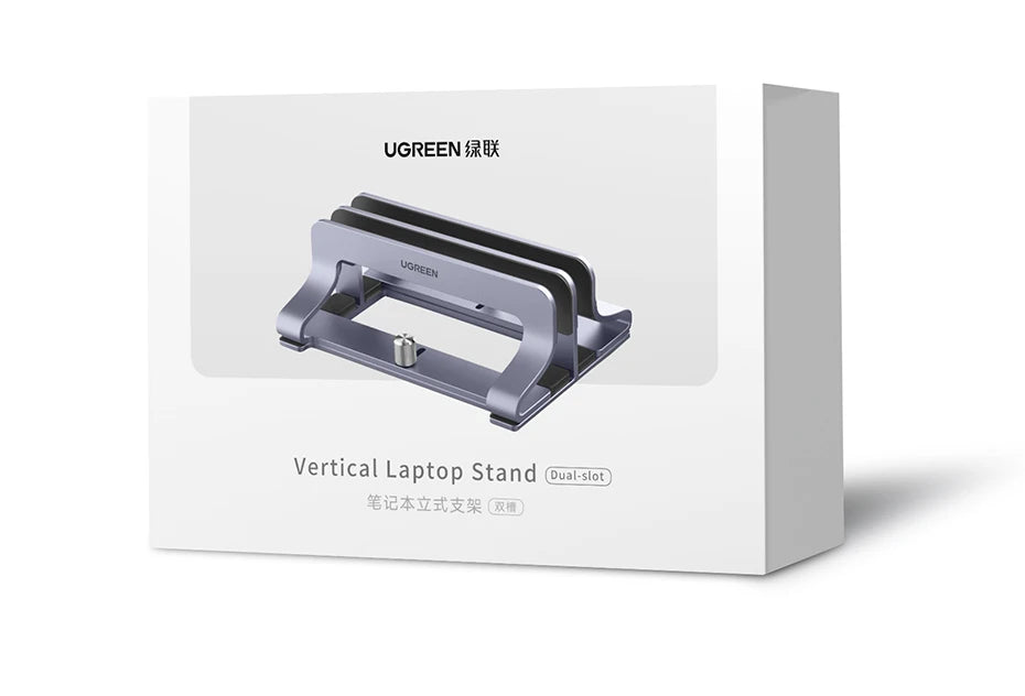 UGREEN Foldable Laptop Stand – Aluminum Vertical Holder for MacBook & PC