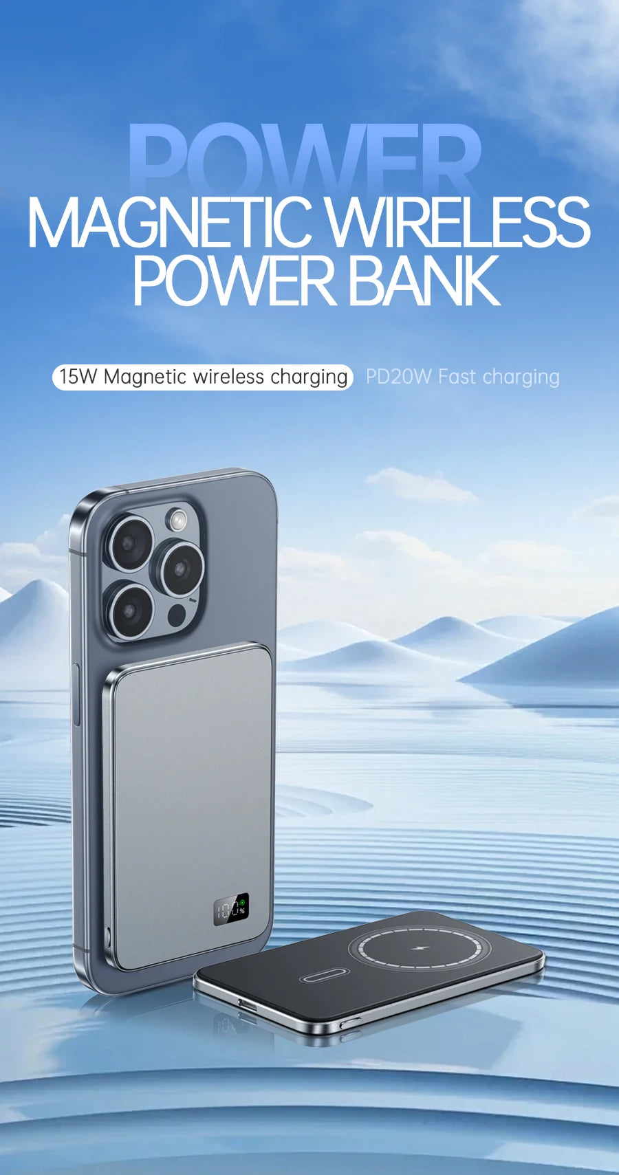 MagSafe Wireless Power Bank – Portable Fast Charger
