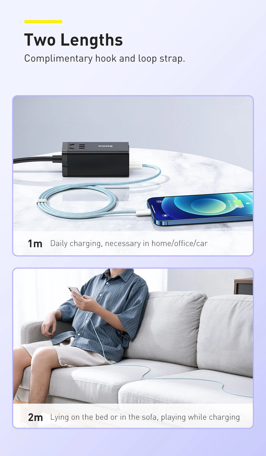 Baseus Fast Charging USB Cable – iPhone Compatible