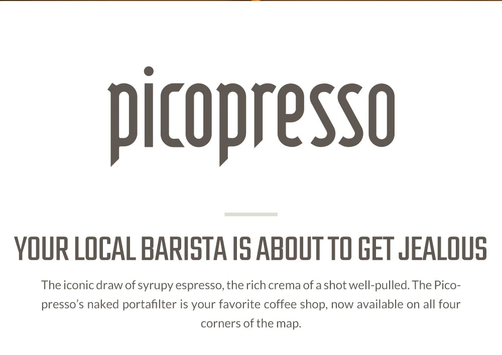 WACACO Picopresso Espresso Maker – Portable 18 Bar Travel Coffee Machine