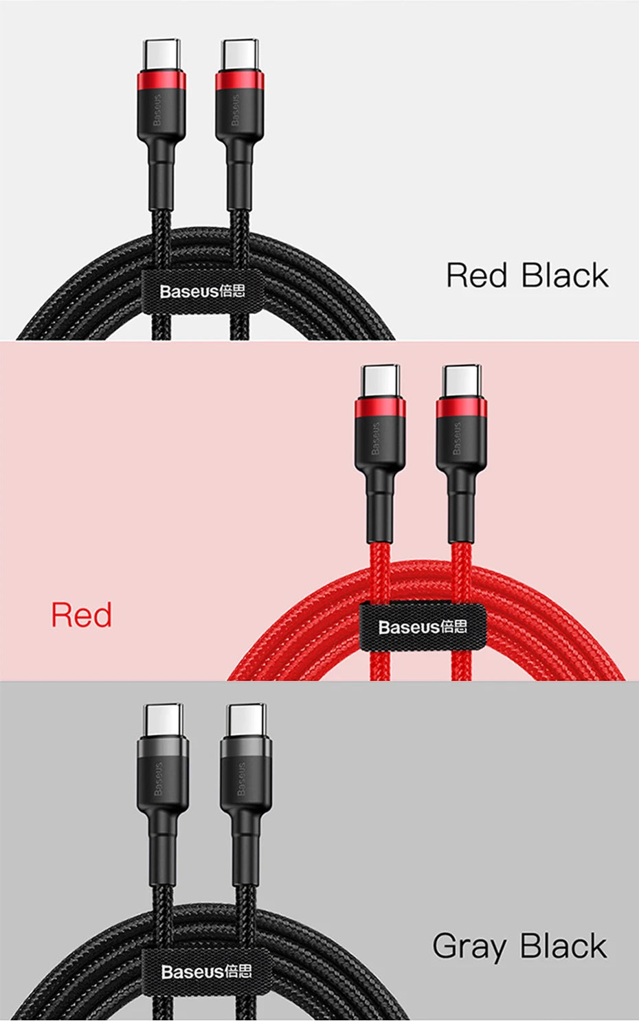 Baseus 100W USB-C Fast Charging Cable – MacBook & iPhone