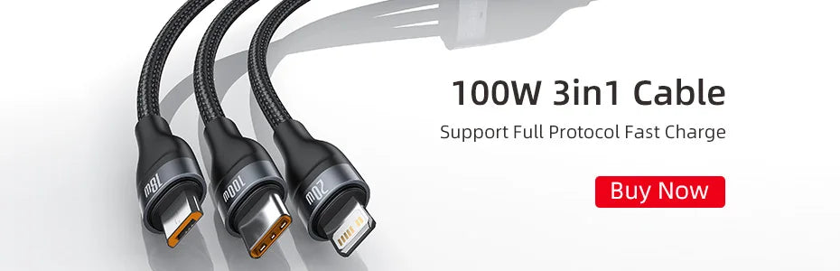 Baseus 100W USB-C Cable – Fast Charging
