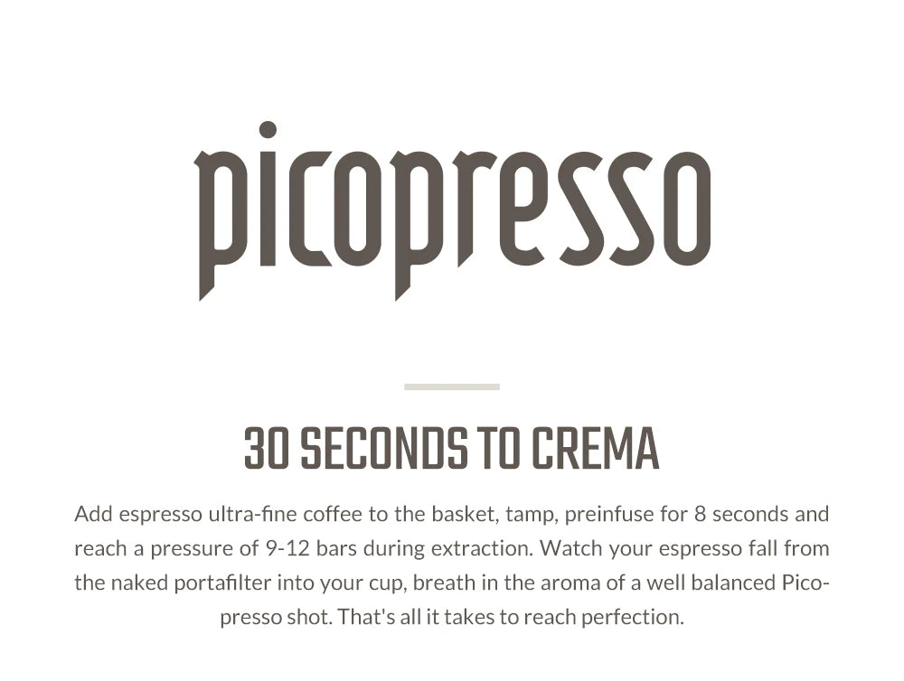 WACACO Picopresso Espresso Maker – Portable 18 Bar Travel Coffee Machine