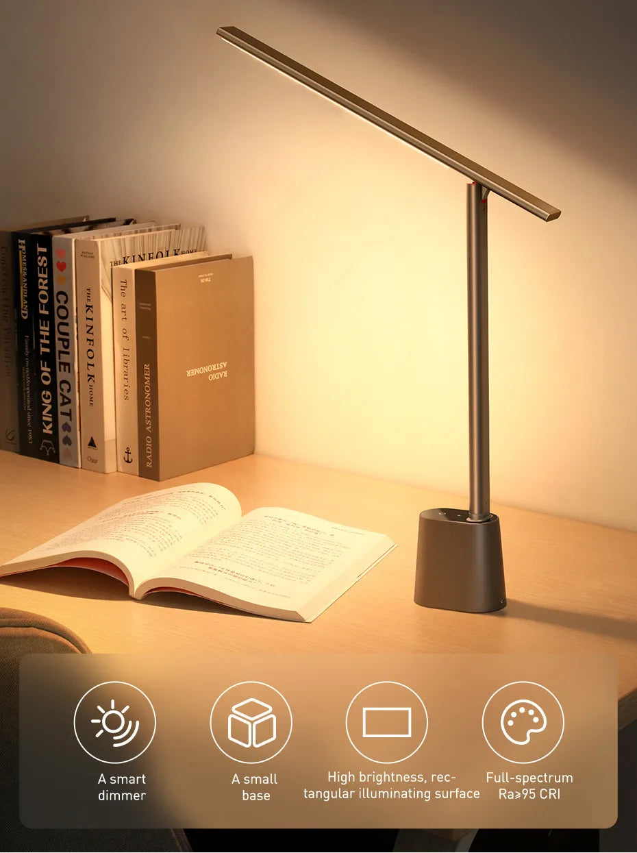 Baseus Dimmable LED Table Lamp – Eye Protection Desk Light for Office & Study