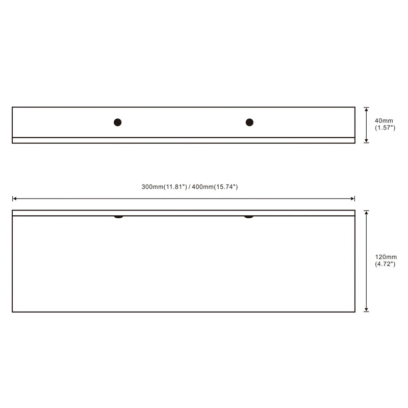 Wall-Mounted Black Shelf – Bathroom, Kitchen & Shower Storage Rack