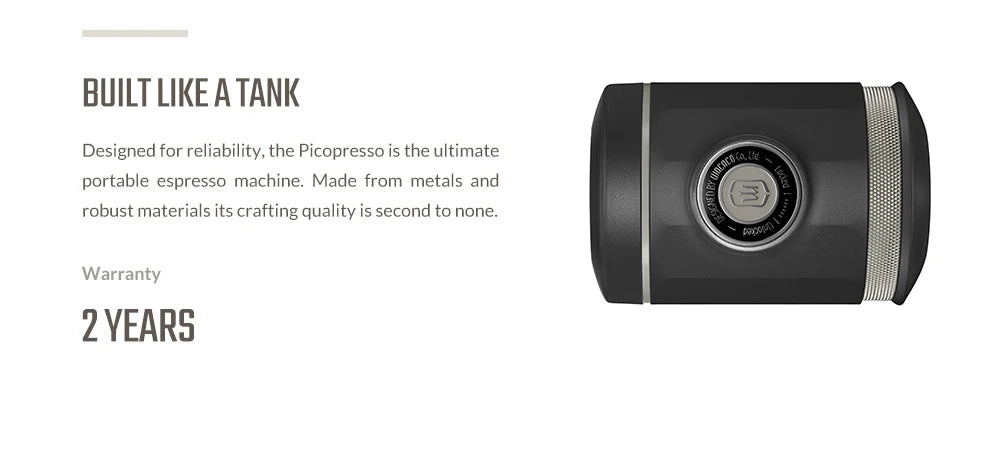 WACACO Picopresso Espresso Maker – Portable 18 Bar Travel Coffee Machine