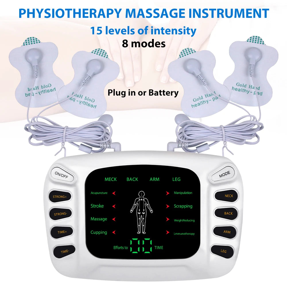 Electrostimulator Physiotherapy TENS Machines Eletric Compex Muscle Stimulator EMS Pulse Acupuncture Best Massager For Body Pad