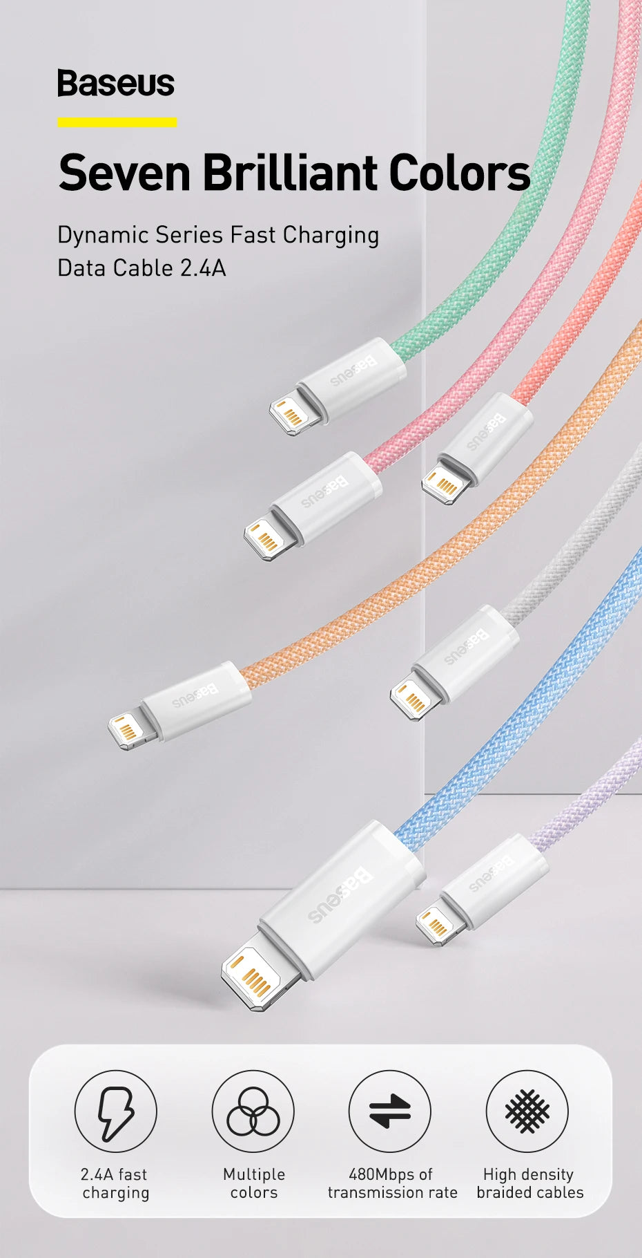Baseus Fast Charging USB Cable – iPhone Compatible