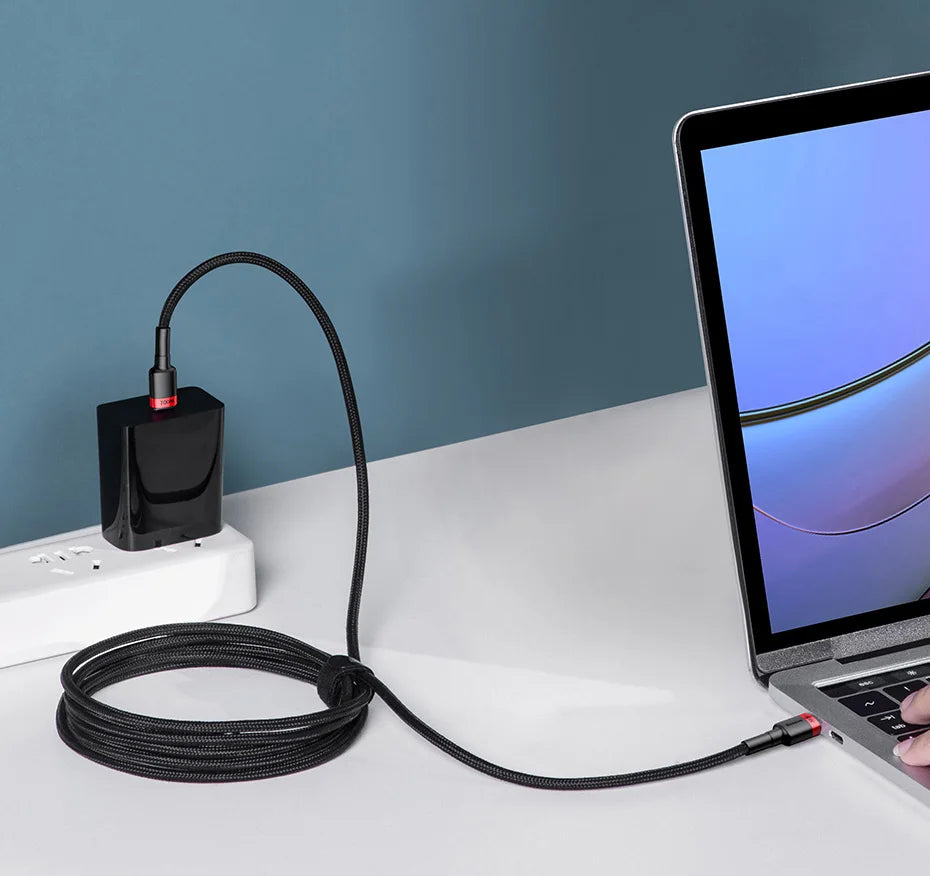 Baseus 100W USB-C Fast Charging Cable – MacBook & iPhone