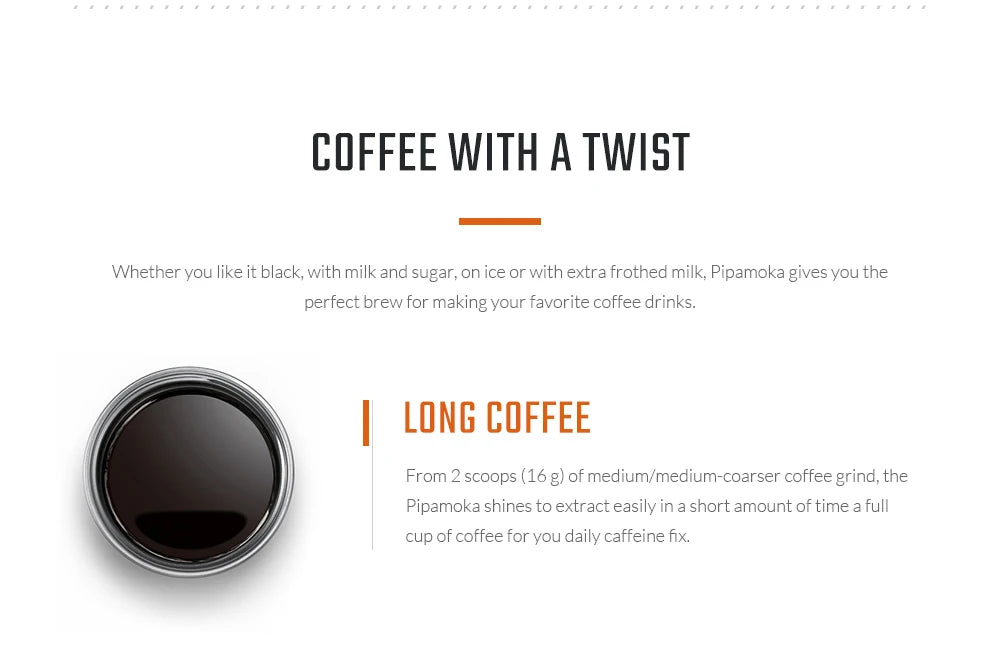 WACACO Pipamoka All-in-One Coffee Maker – Hand-Powered, Insulated & Pressure Brewer