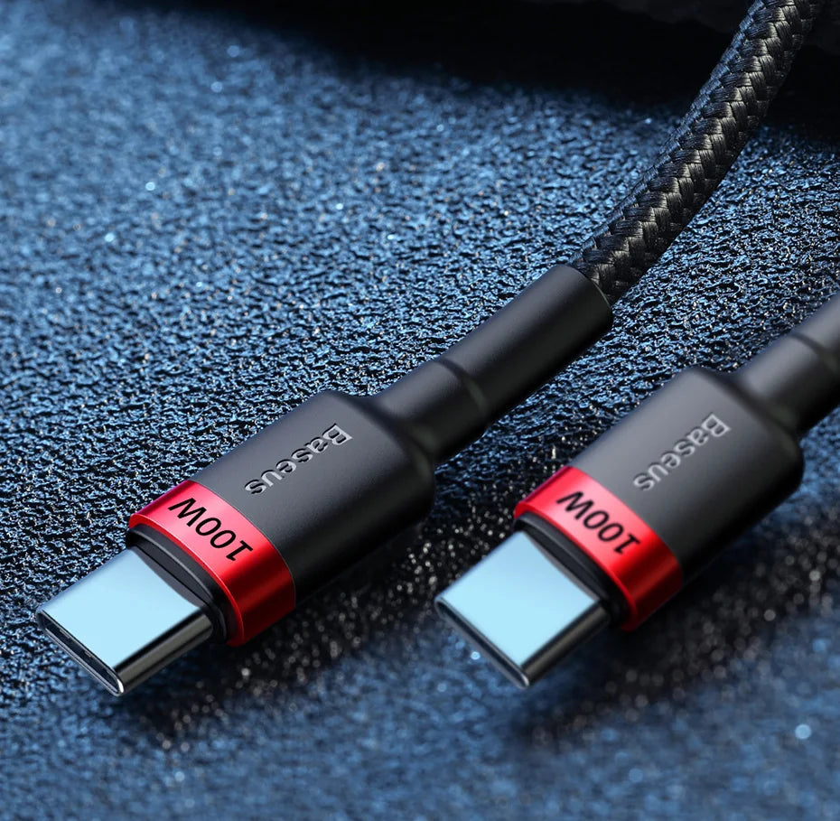 Baseus 100W USB-C Fast Charging Cable – MacBook & iPhone