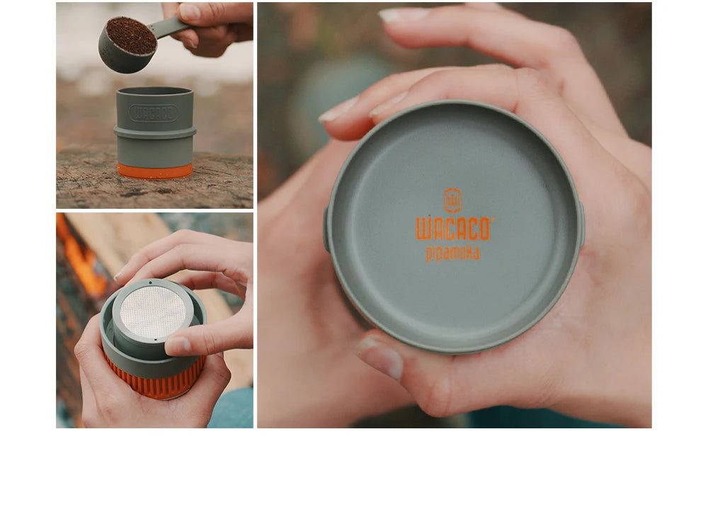 WACACO Pipamoka All-in-One Coffee Maker – Hand-Powered, Insulated & Pressure Brewer