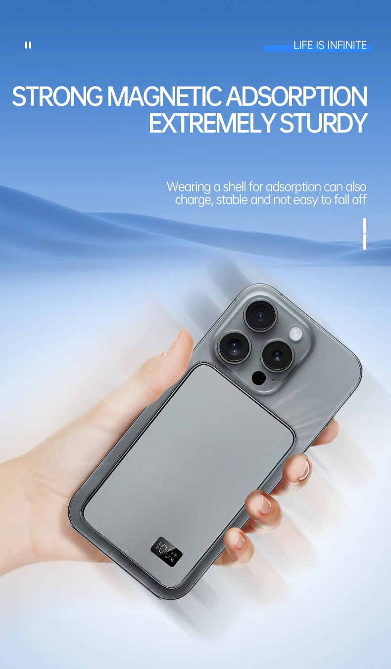 MagSafe Wireless Power Bank – Portable Fast Charger