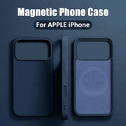 Luxury Silicone Magnetic MagSafe Case for iPhone 15–17 Series – Wireless Charging Cover