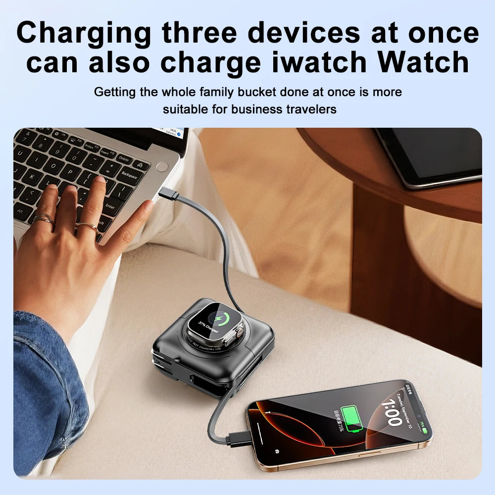 8-in-1 Magnetic Wireless Power Bank – 15000mAh, 45W