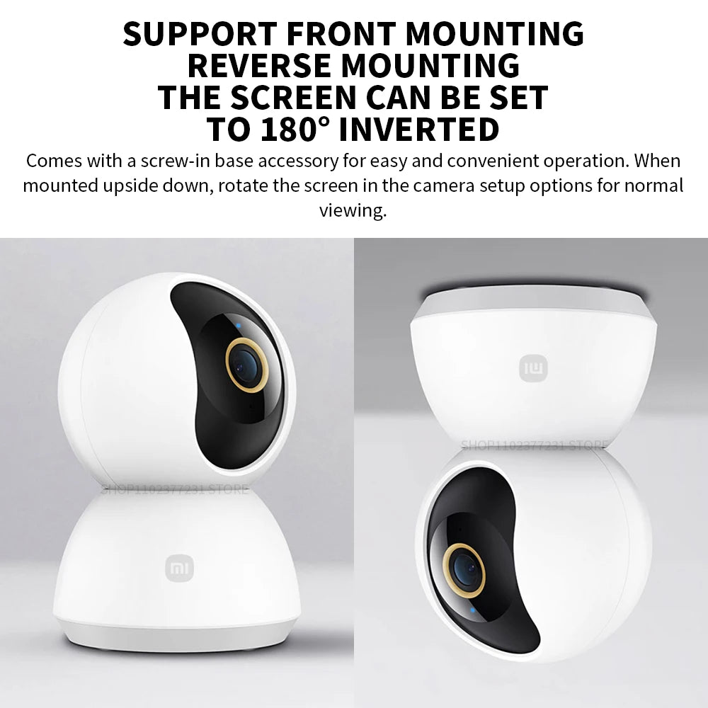Xiaomi Mi PTZ Security Camera – 3MP, 360° View, AI Detection, Night Vision