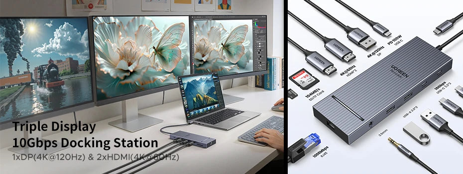 UGREEN Uno USB-C Hub – 6-in-1 Docking Station for MacBook & Laptop