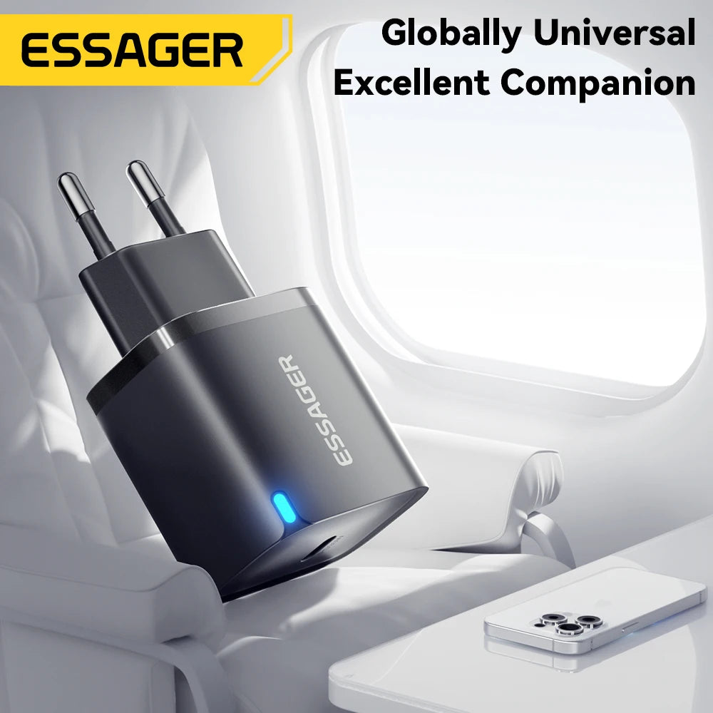 Essager 30W Type-C Charger PD 3.0 USB C Charger For iPhone 16 15 14 Pro Samsung Huawei  Xiaomi Tablet iPad Air Pro Phone Charger