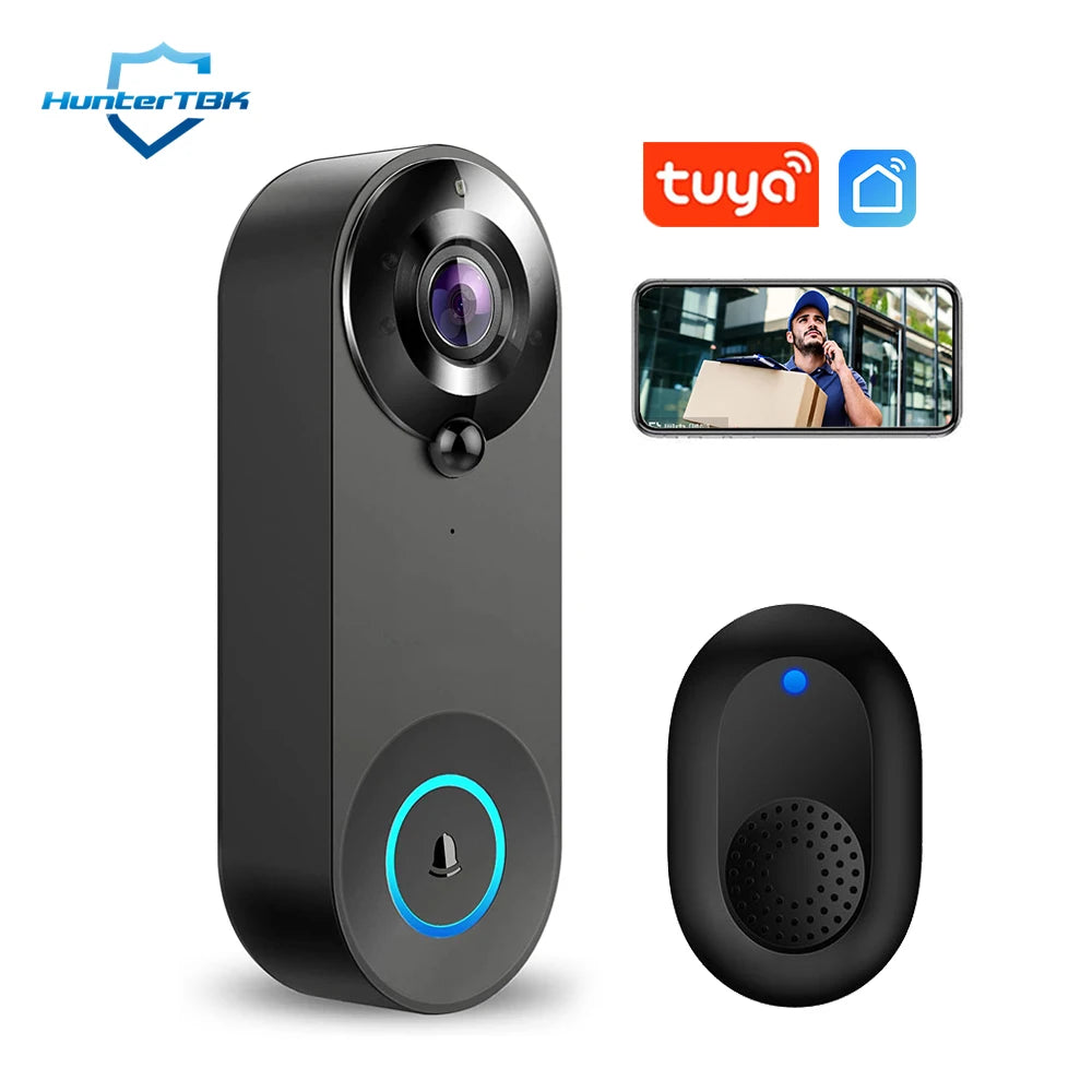 Smart 1080p Wi-Fi Video Doorbell – Motion Detect & Night Vision