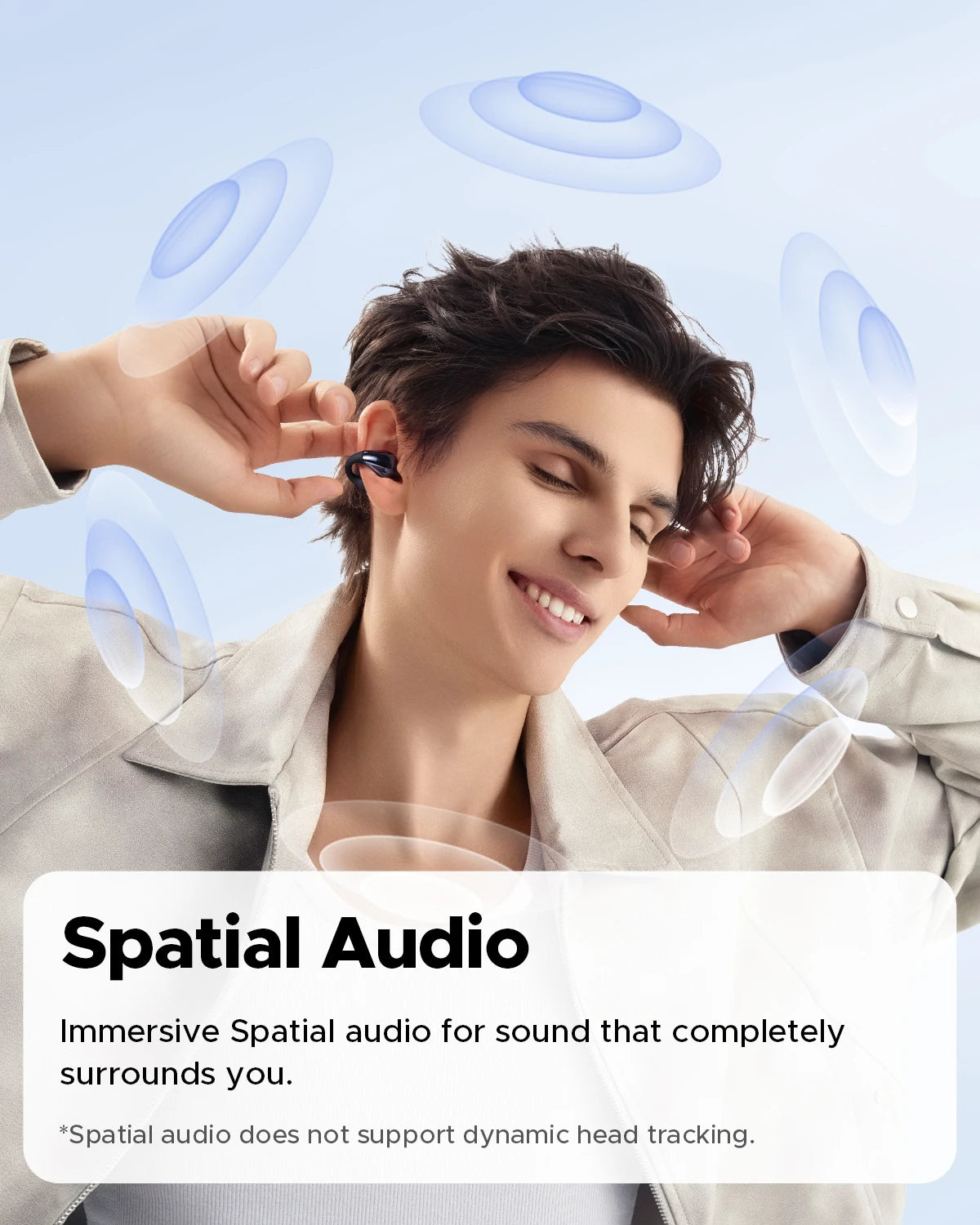 SOUNDPEATS PearlClip Pro Open-Ear Wireless Earbuds – Bluetooth 5.4, AI ENC Calls & IPX5