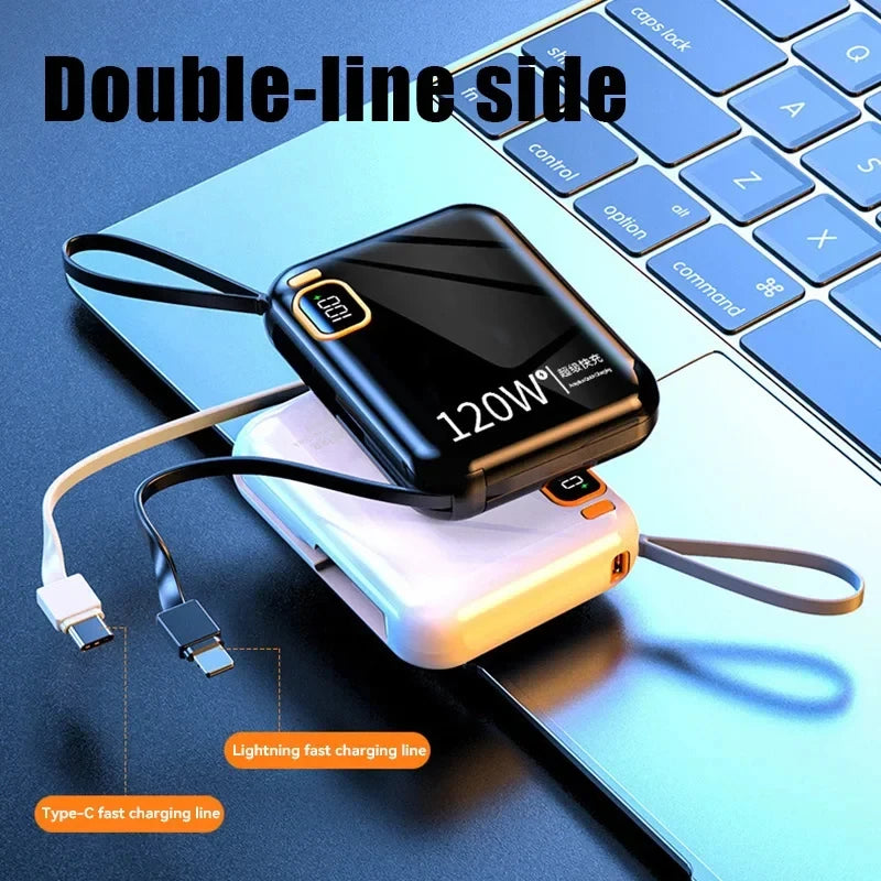 200000mAh 120W Power Bank – Portable USB-C Fast Charging for Phones