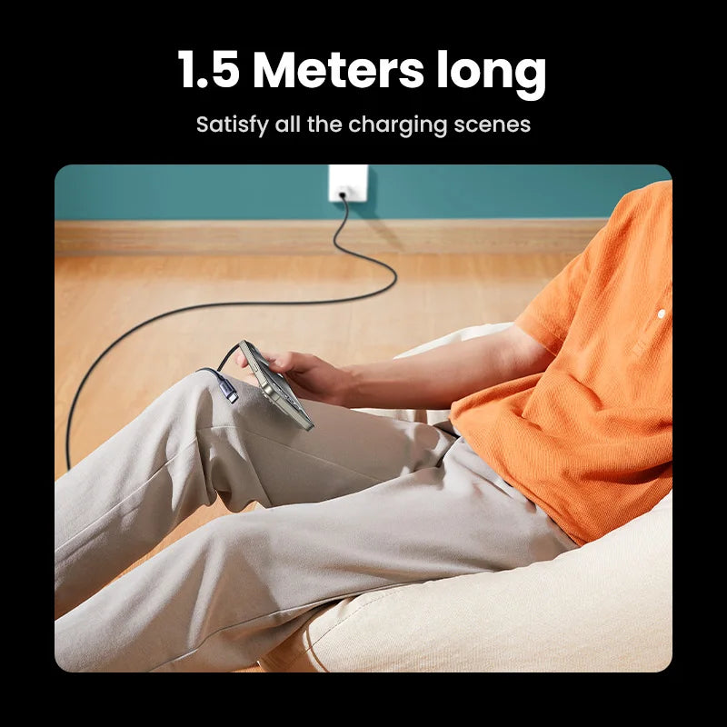 UGREEN 100W 2-in-1 USB-C PD Fast Charging Cable – iPhone 15 Pro, Galaxy S24, Laptop