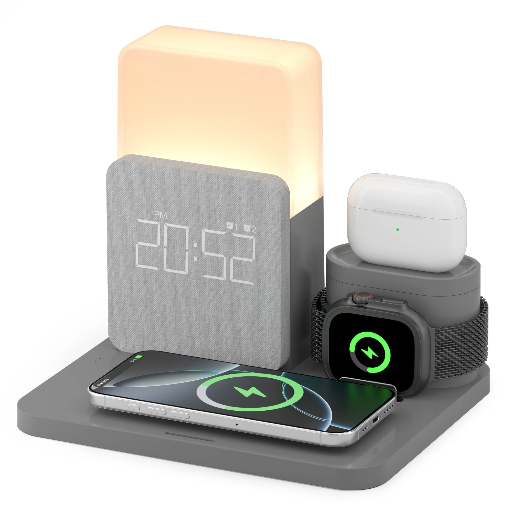 Magnetic Wireless Charging Dock – Fast Desktop Charger for Smartphones