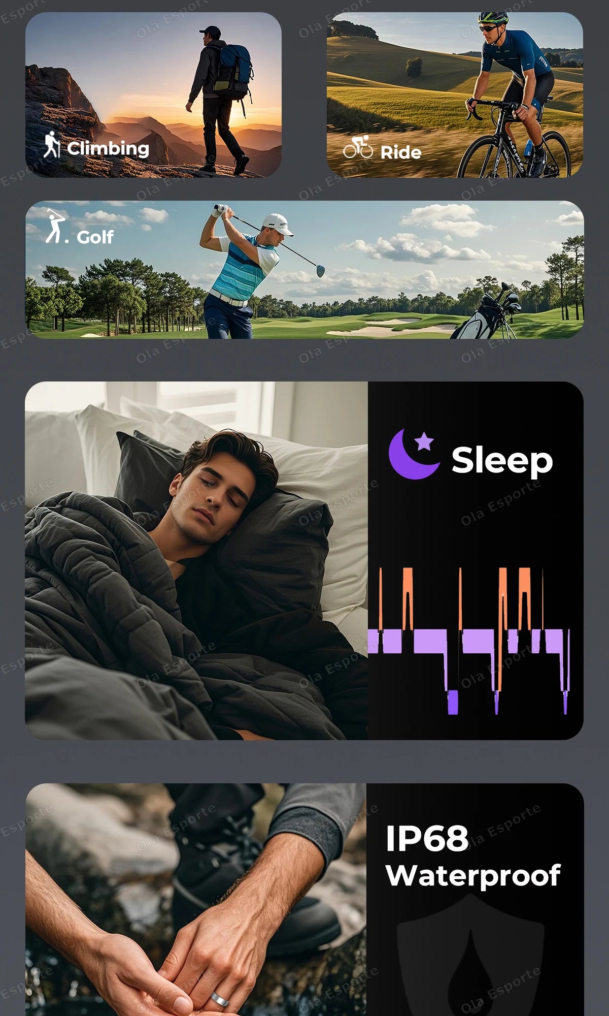 Smart Ring 2025 – Health & Fitness Tracker, Waterproof IP68