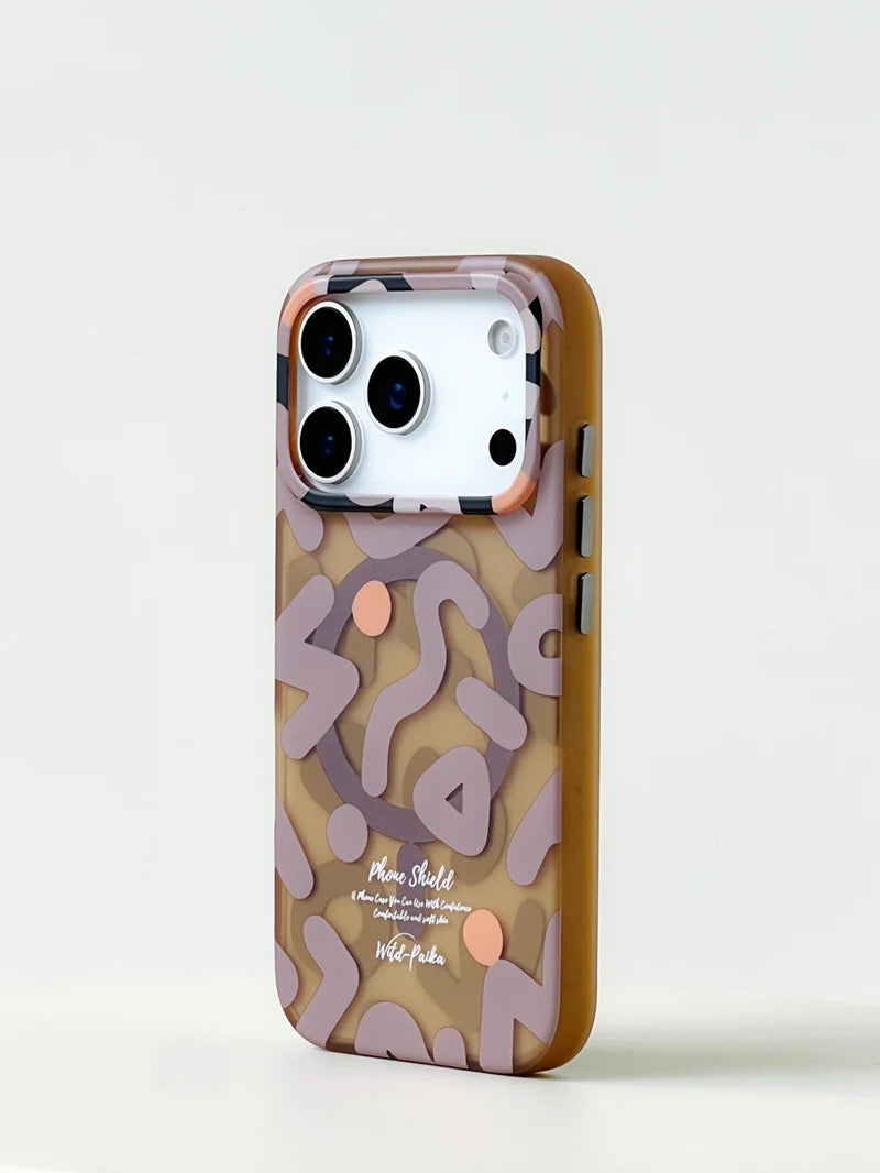 Geometric Graffiti MagSafe iPhone Case – Shockproof