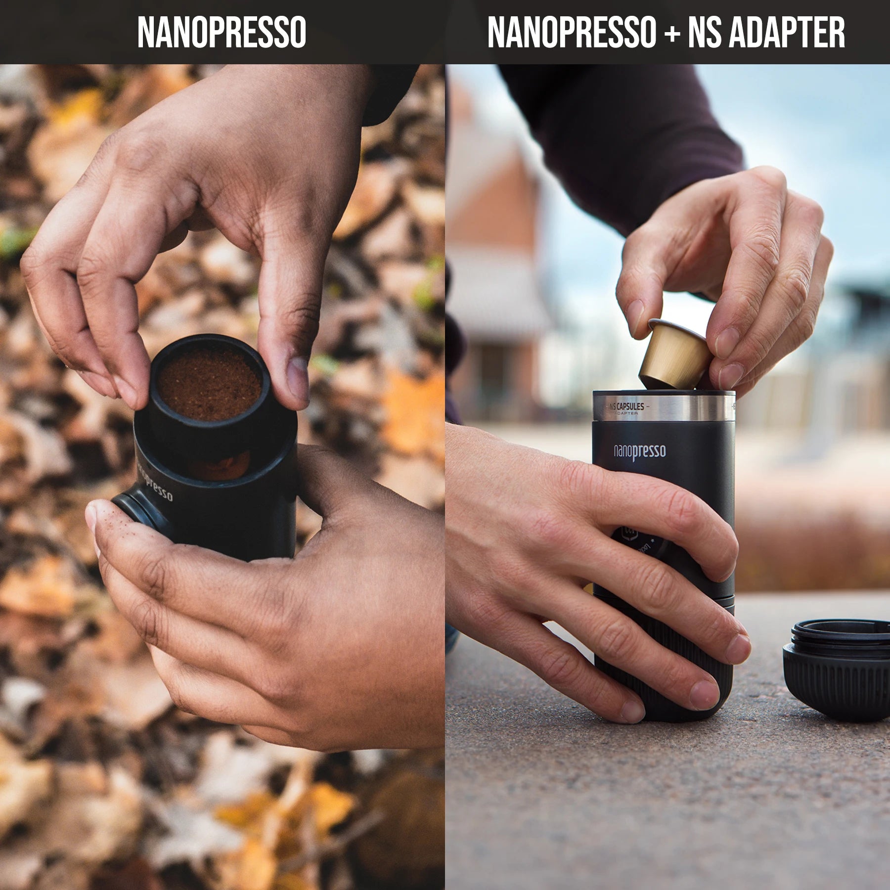 Wacaco Nanopresso Espresso Maker – Compact Travel Coffee Machine with NS Adapter