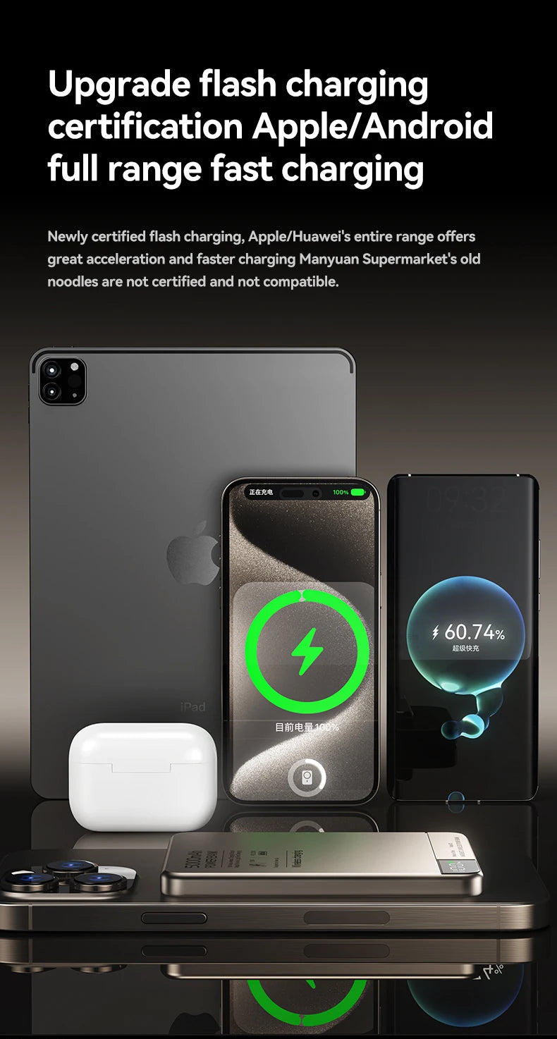 Magnetic Wireless Power Bank – Fast Charging for Magsafe iPhone