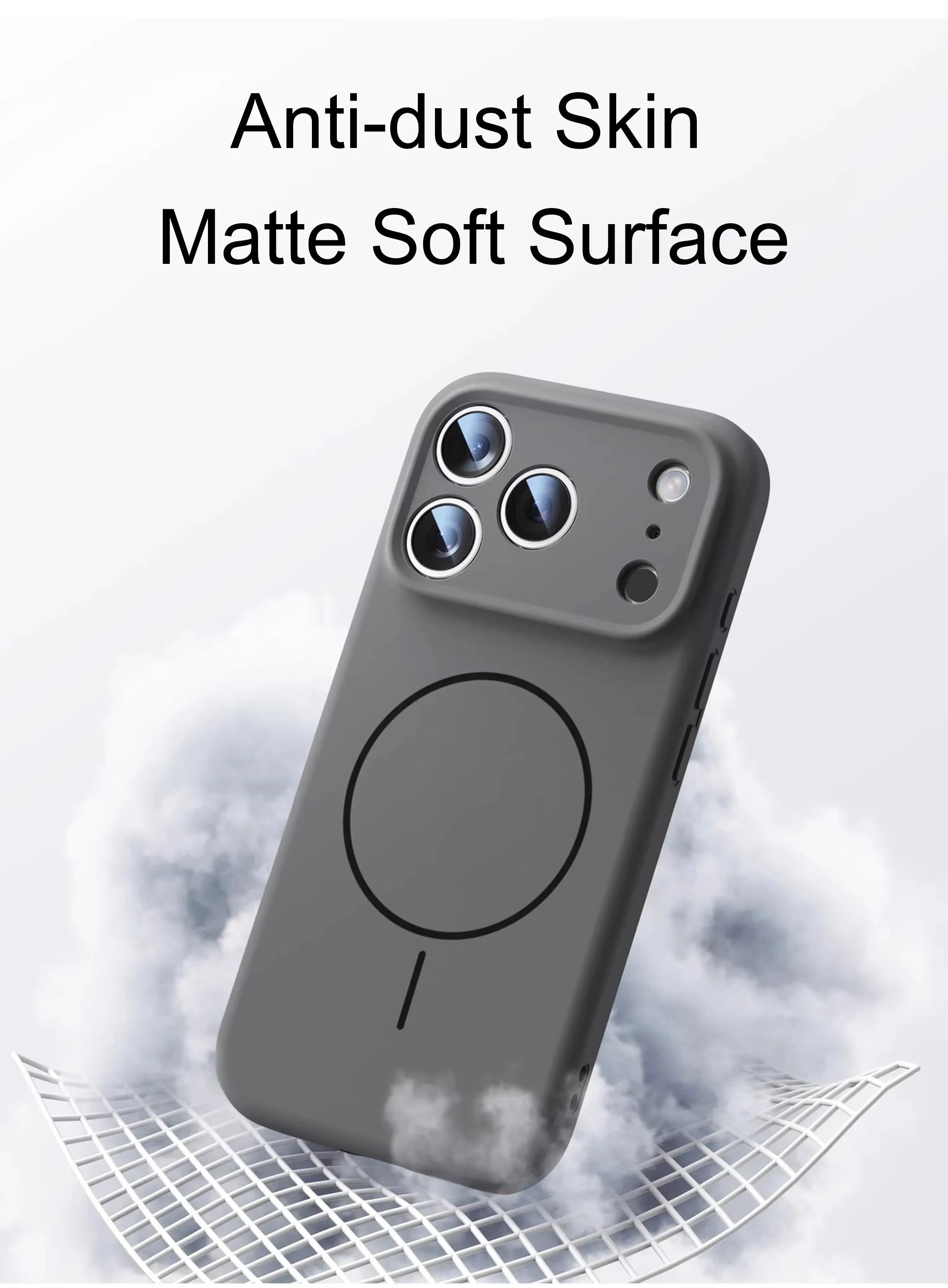 Magnetic Liquid Silicone MagSafe Case for iPhone 15–17 Series – Soft Skin Feel Cover
