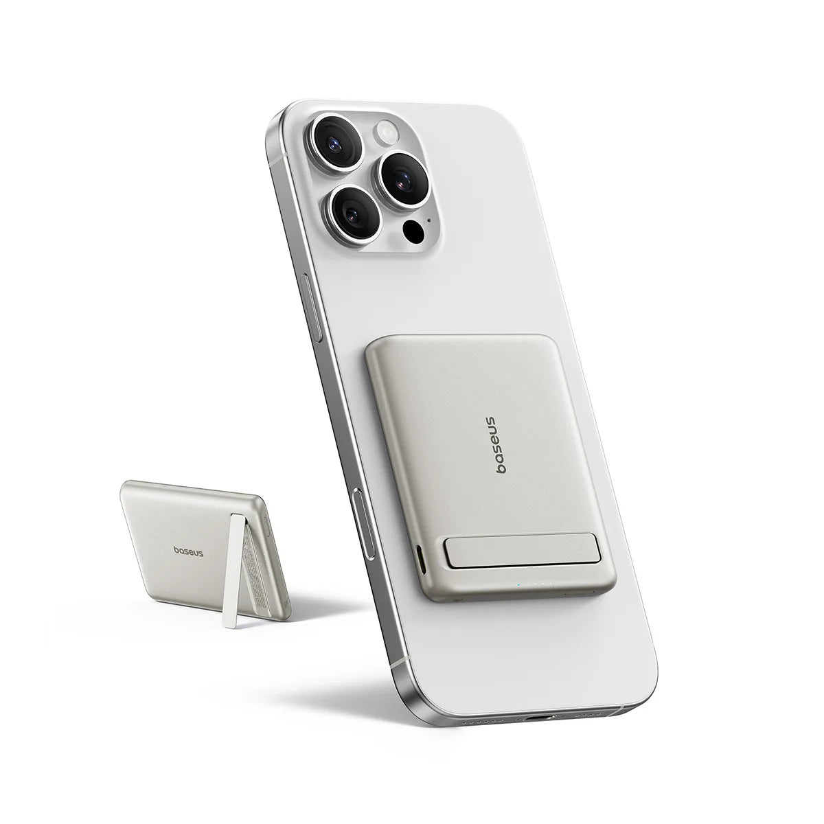 Baseus 5000mAh Magnetic Power Bank – Wireless & PD Fast Charging with Kickstand