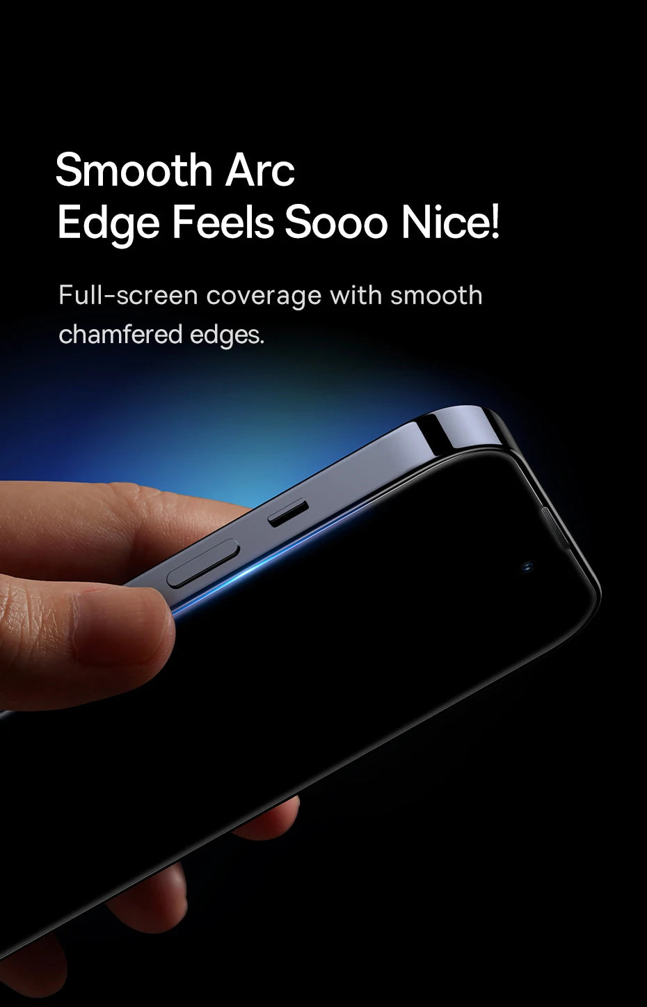 Baseus 0.4mm Corning Tempered Glass for iPhone 17 16 15 14 13 Pro Max Plus Screen Protector Anti-Peeping Auto Installation Film