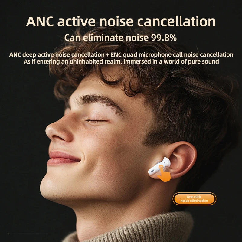 Lenovo LE253 Wireless Earbuds – Bluetooth 6.0, ANC Noise Reduction & HiFi Stereo Sound