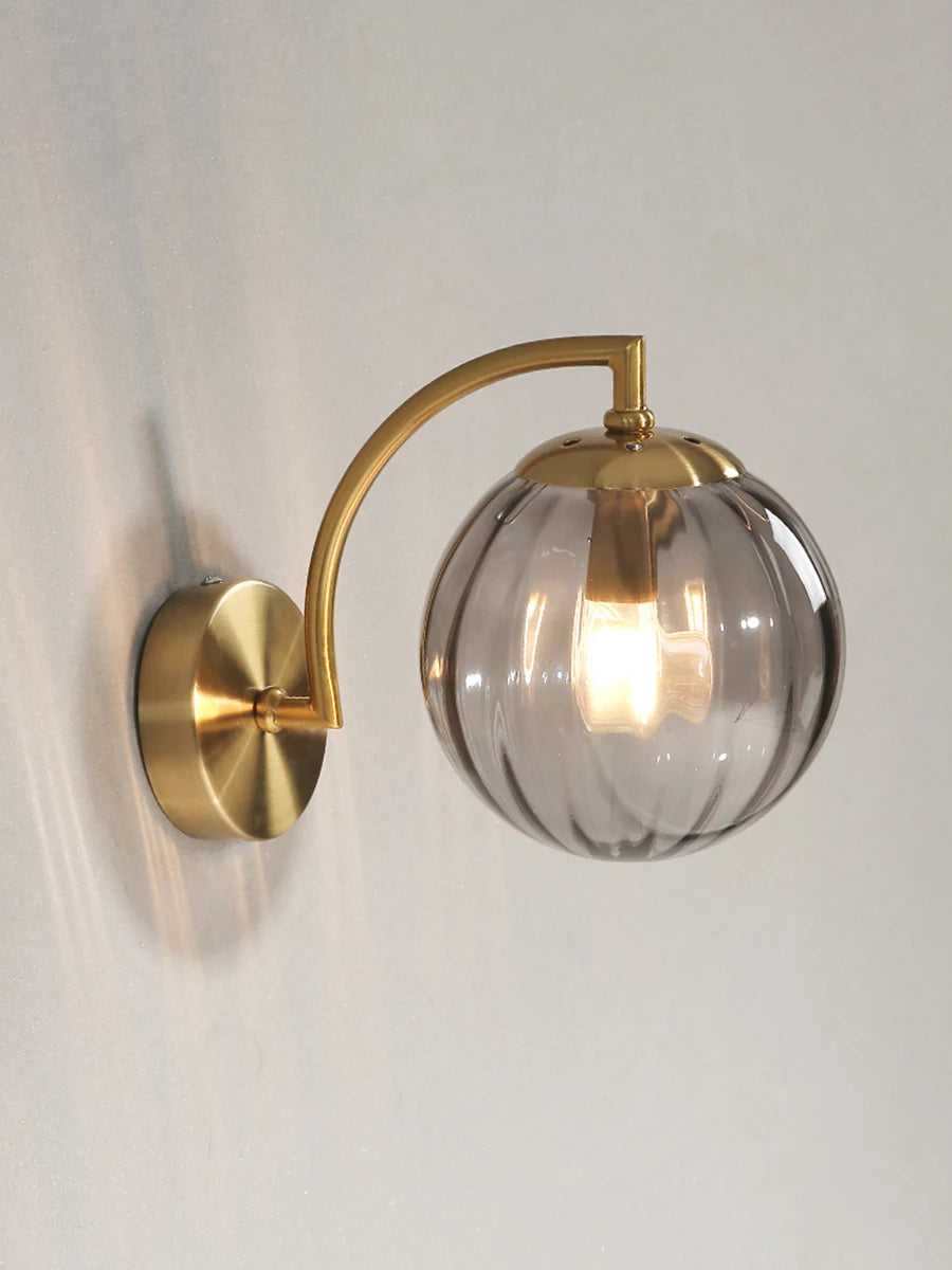 LED Wall Sconce – Minimalist Glass Lamp for Home