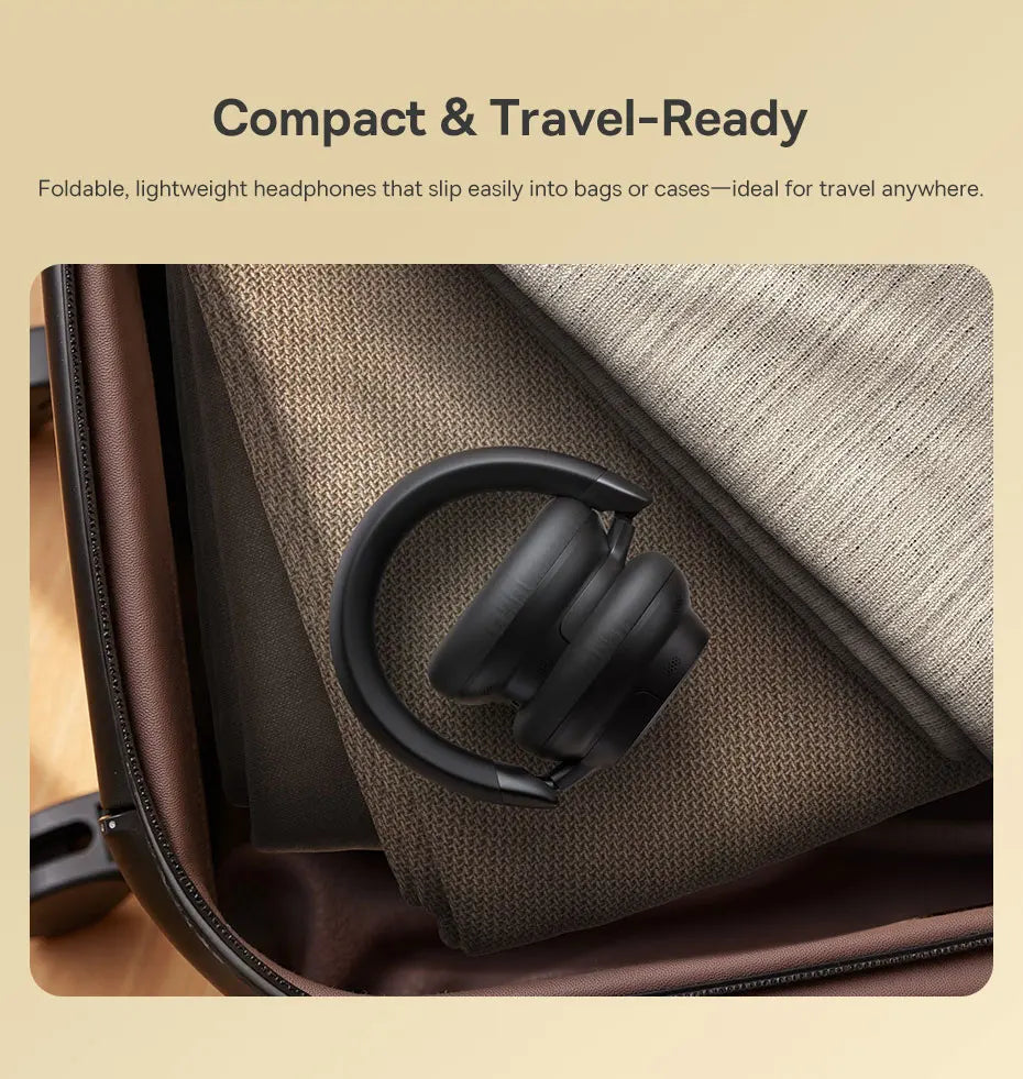 Baseus Bowie MH1 ANC Wireless Headphone 48dB Adaptive Hybrid Noise Cancelling Headsets 80H Playtime Hi-Res Audio LDAC Headphone