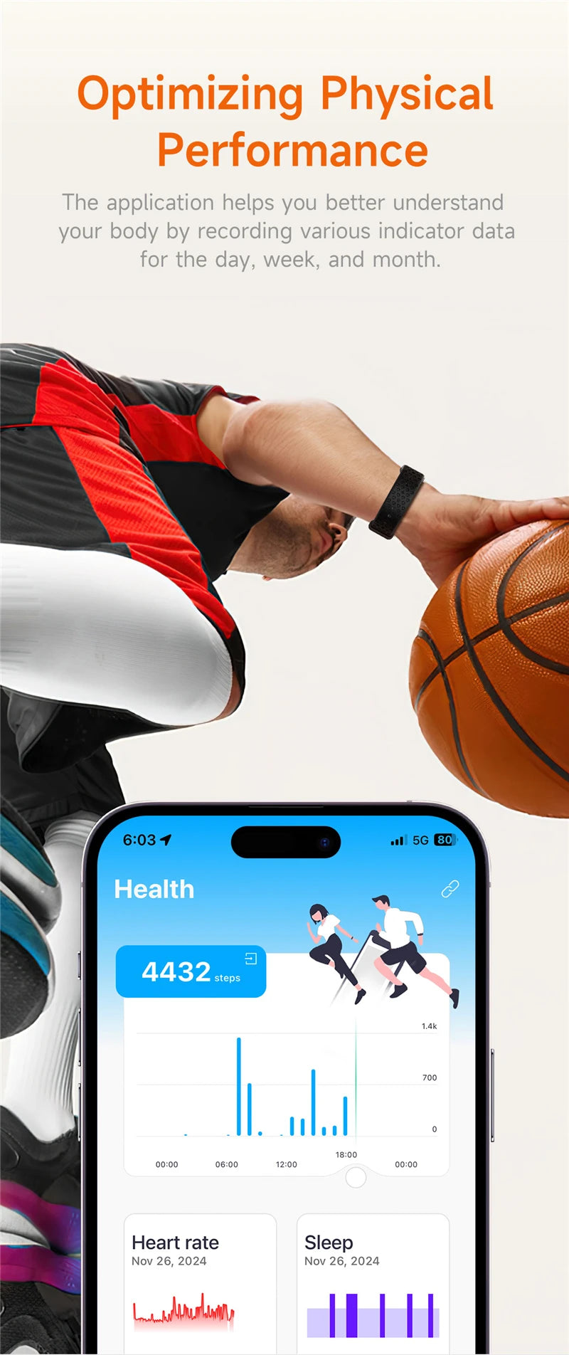 Smart Watch – Fitness Tracker with Heart Rate & BP Monitor
