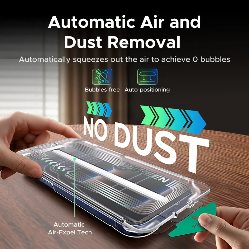 iPhone 17 Pro Max Tempered Glass – UGREEN 2PCS Dust-Free Screen Film