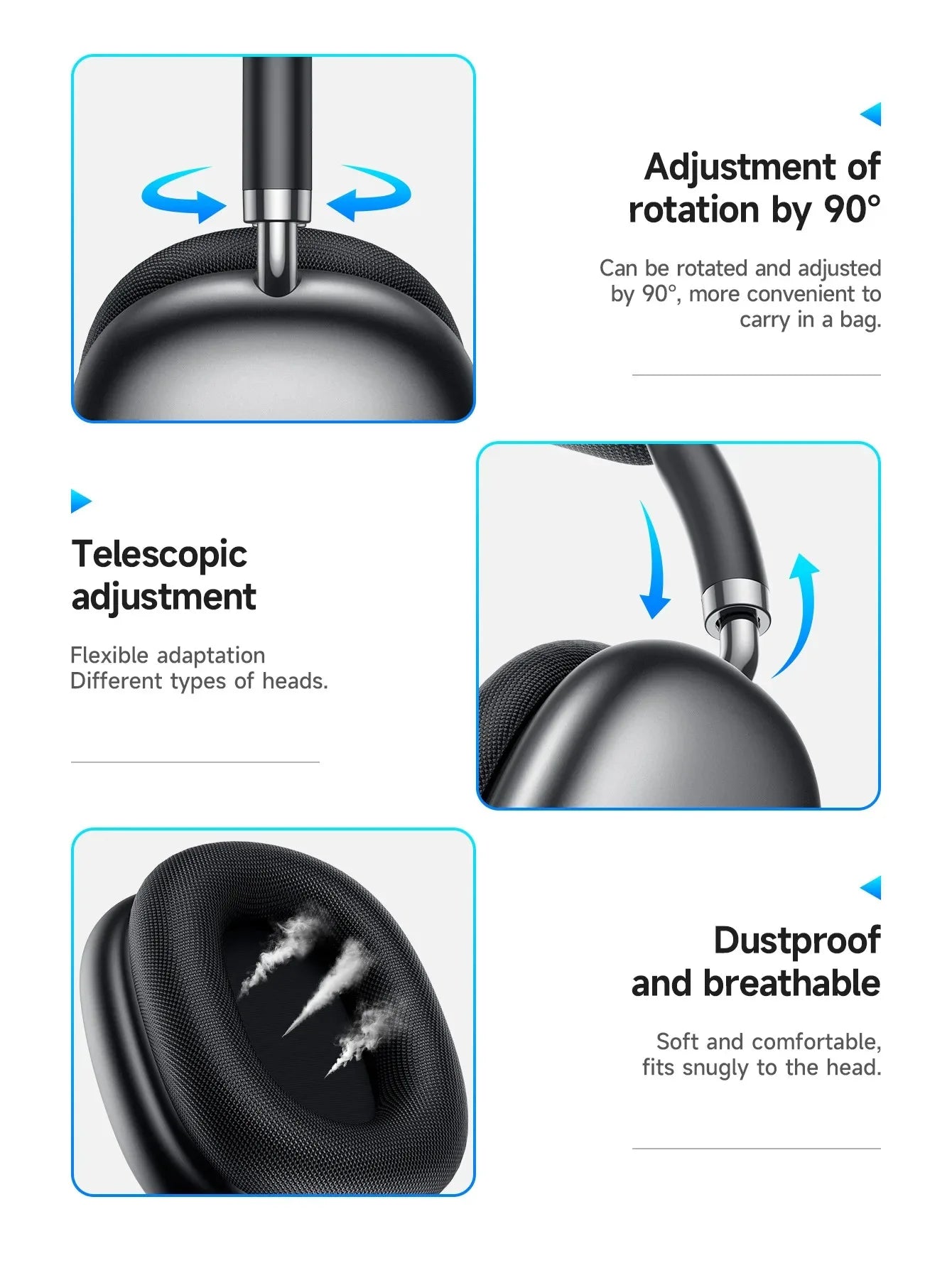 Borofone Bo22 Sports Earphones Wireless Bluetooth Overhead Deep Bass Plastic Material