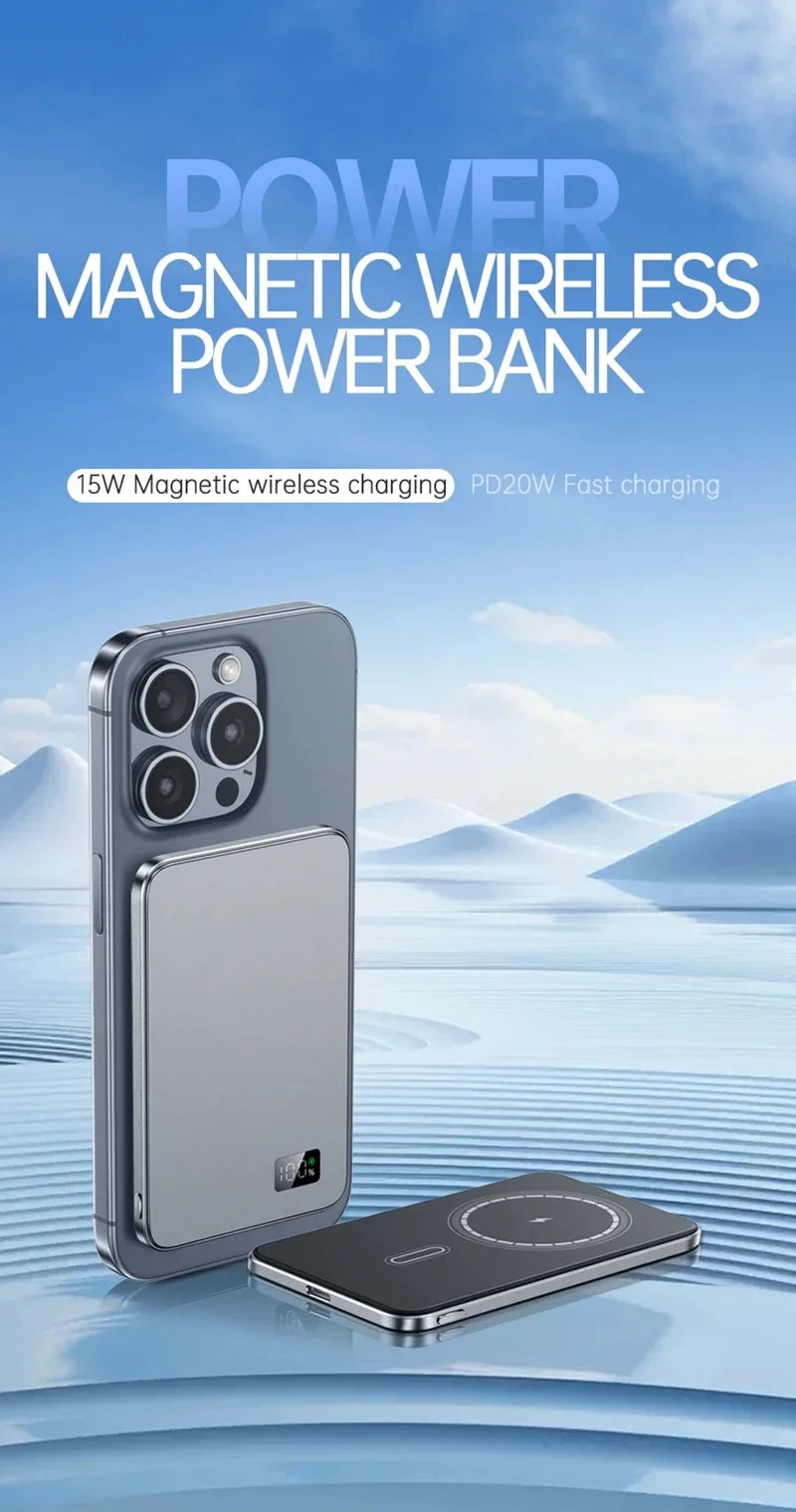 Xiaomi MIJIA 500000mAh Magnetic Wireless Power Bank – PD 22.5W Fast Charge