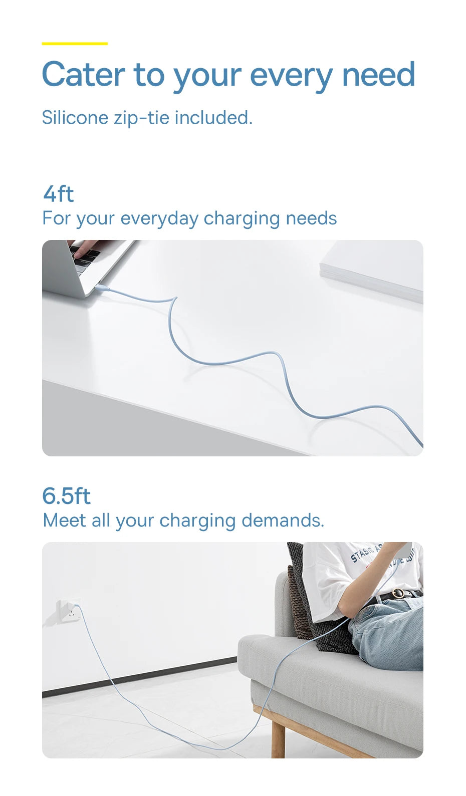 Baseus 20W Fast Charge USB-C to Lightning Cable